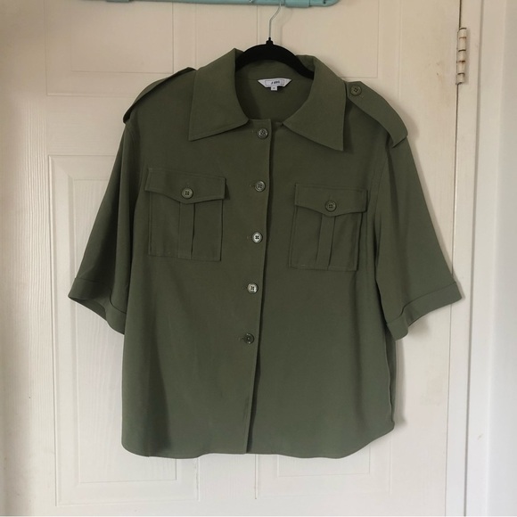 J.ING Green Utility Shirt - Picture 1 of 12